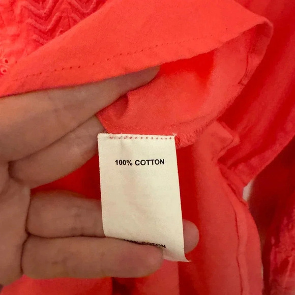 EUC $375 Ramy Brook Patty Patty Crochet-Trim Mini Dress - Long-Sleeve V-Neck - Picture 10 of 12